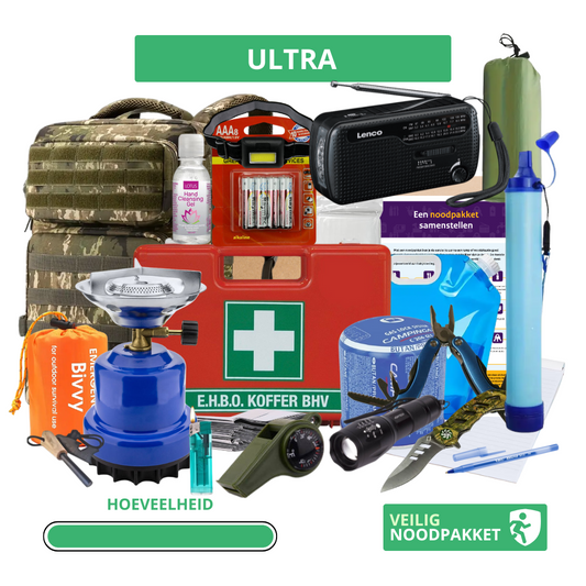 Noodpakket Ultra (72 uur) – Extra Uitgebreid & Compleet Voorbereid