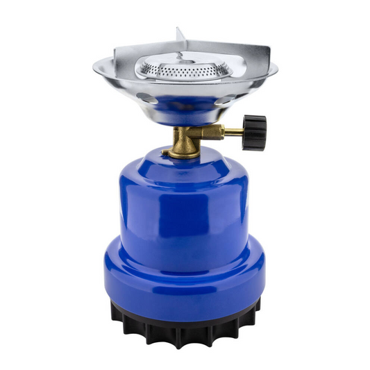 Camping Kookstel – Compact & Lichtgewicht | Werkt op 190g Gaspatroon – Blauw