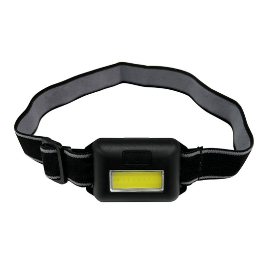 Hoofdlamp met 2W COB LED – 80 Lumen | Verstelbare Band & 3 Lichtstanden – Ideaal voor Kamperen, Klussen & Noodgebruik