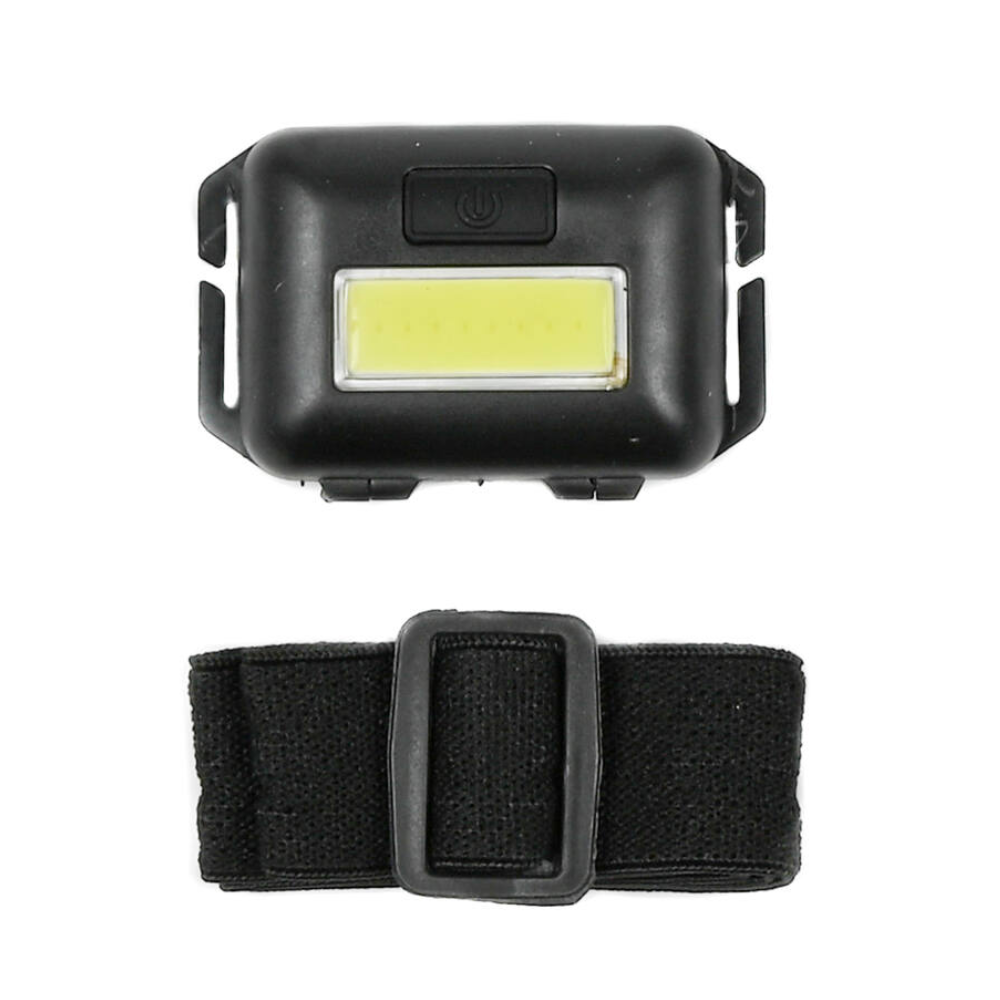 Hoofdlamp met 2W COB LED – 80 Lumen | Verstelbare Band & 3 Lichtstanden – Ideaal voor Kamperen, Klussen & Noodgebruik