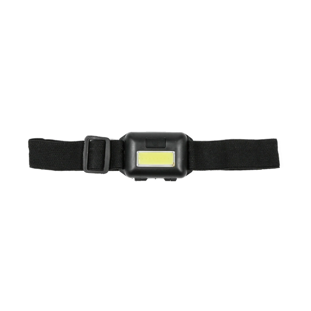 Hoofdlamp met 2W COB LED – 80 Lumen | Verstelbare Band & 3 Lichtstanden – Ideaal voor Kamperen, Klussen & Noodgebruik