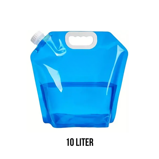 Opvouwbare Waterzak – 10 Liter | BPA-vrij, Lekvrij & Herbruikbaar – Ideaal voor Kamperen, Hiking & Noodsituaties