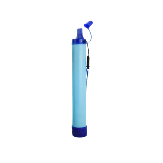 Overlevings Waterfilter Rietje – 4-traps Filtratie | Lichtgewicht & Draagbaar – Veilig Drinkwater bij Kamperen, Hiking & Noodsituaties