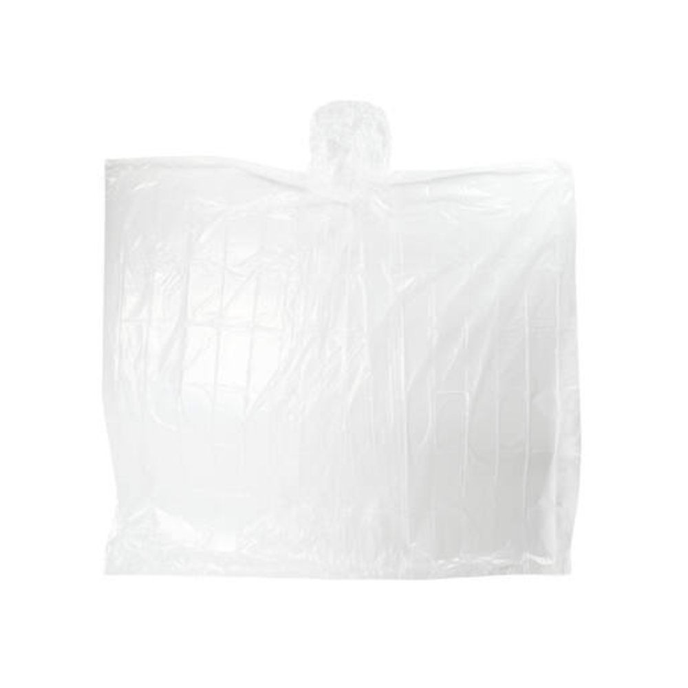 Wegwerp Regenponcho Transparant – Met Capuchon | Compact & Handig voor Onderweg